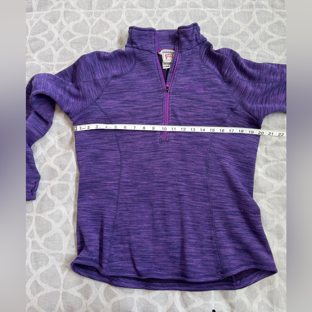 Purple heathered Avalanche quarter zip fleece